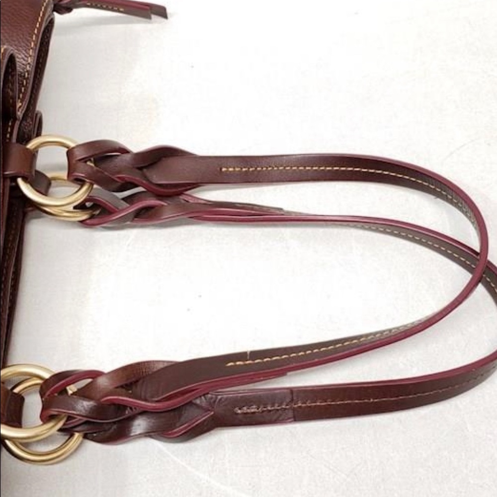 Dooney & Bourke Florentine Leather Large Zip Barlow Satchel - Picture 2 of 9